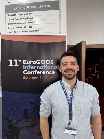Jak Jones from the BODC at the EuroGOOS conference in Cyrpus